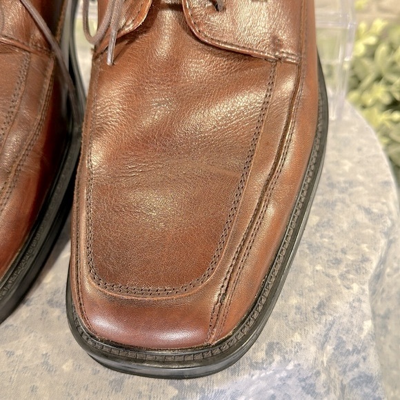 Dockers Pro-Style Comfort Brown Leather Square Toe Dress Oxfords Men’s 10M✨VGUC✨ - Picture 5 of 12